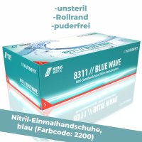 NITRAS 8311 BLUE WAVE Nitril-Handschuhe 100Stk Gr. S