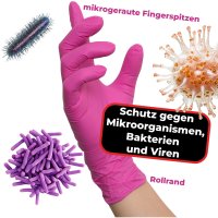 NITRAS 8327 CANDY WAVE Nitril-Handschuhe 100Stk Gr. XS