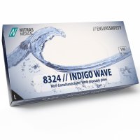 NITRAS 8324 INDIGO WAVE Nitril-Handschuhe 100Stk Gr. L