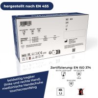 NITRAS 8324 INDIGO WAVE Nitril-Handschuhe 100Stk Gr. L