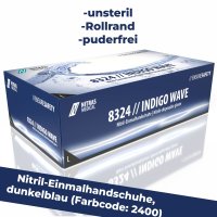 NITRAS 8324 INDIGO WAVE Nitril-Handschuhe 100Stk Gr. L
