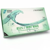 NITRAS 8325 MINT WAVE Nitril-Handschuhe 100Stk Gr. L
