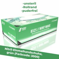 NITRAS 8325 MINT WAVE Nitril-Handschuhe 100Stk Gr. L