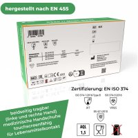 NITRAS 8325 MINT WAVE Nitril-Handschuhe 100Stk Gr. M
