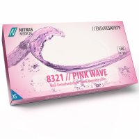NITRAS 8321 PINK WAVE Nitril-Handschuhe 100Stk Gr. XS
