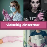 NITRAS 8321 PINK WAVE Nitril-Handschuhe 100Stk Gr. XS