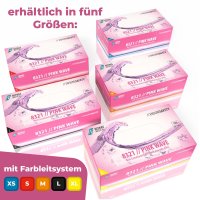 NITRAS 8321 PINK WAVE Nitril-Handschuhe 100Stk Gr. XS