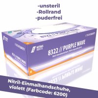 NITRAS 8322 PURPLE WAVE Nitril-Handschuhe 100Stk Gr. M