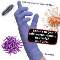 NITRAS 8322 PURPLE WAVE Nitril-Handschuhe 100Stk Gr. M