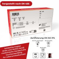 NITRAS 8326 RED WAVE Nitril-Handschuhe 100Stk Gr. M