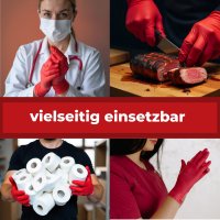 NITRAS 8326 RED WAVE Nitril-Handschuhe 100Stk Gr. M