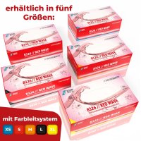 NITRAS 8326 RED WAVE Nitril-Handschuhe 100Stk Gr. M