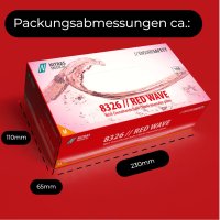 NITRAS 8326 RED WAVE Nitril-Handschuhe 100Stk Gr. M
