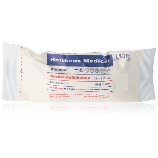 Alumed Verbandpäckchen klein 6 x 8cm