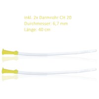 Horn Medical Einlaufbecher mit Irrigator-Set & 4 Darmrohren