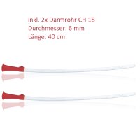 Horn Medical Einlaufbecher mit Irrigator-Set & 4 Darmrohren