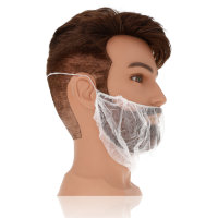 NITRAS Bartmaske weiß 100Stk  -Größe...