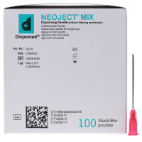 NEOJECT MIX Aufziehkanüle 18G o. Filter 100Stk