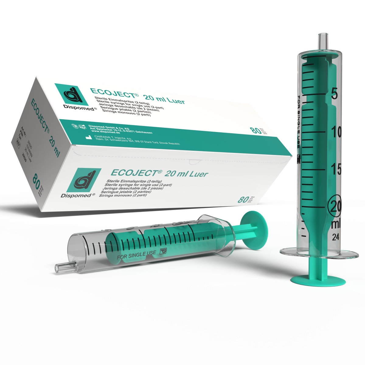 ECOJECT 2-tlg Einmal-Spritzen 20ml 80Stk, 12,74