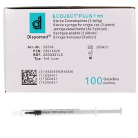 ECOJECT Plus Feindosierspritzen 1ml mit Spardorn 100Stk
