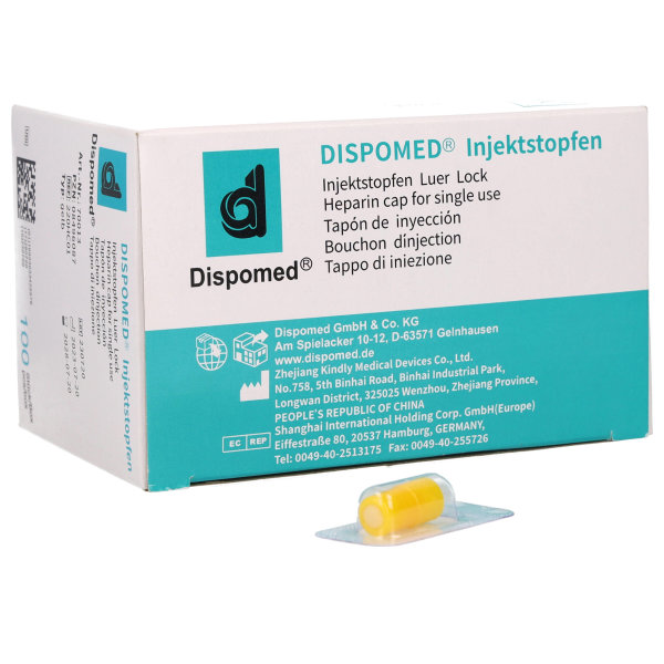 DISPOMED Injektstopfen mit Zuspritzmöglichkeit 100Stk