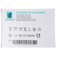 DISPOMED Verschlusskoni Kombi-Stopfen rot 100Stk