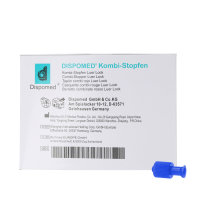 DISPOMED Verschlusskoni Kombi-Stopfen blau 100Stk