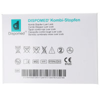DISPOMED Verschlusskoni Kombi-Stopfen blau 100Stk