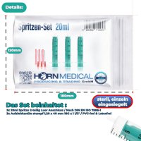 Horn Spritzen-Set 20ml