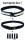 Tee-uu QUICK Koppel L 100-120cm schwarz/silber