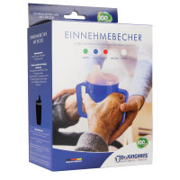 Dr.Junghans Schnabelbecher 1 Griff, 2 Deckel, blau