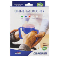 Dr.Junghans Schnabelbecher 2 Griffe, 2 Deckel, blau