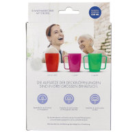 Dr.Junghans Schnabelbecher 2 Griffe, 2 Deckel, blau