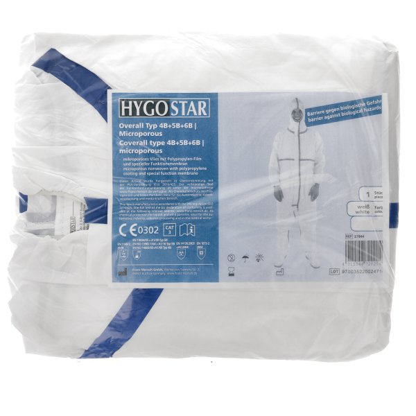 Hygostar Schutzanzug Typ 4B+5B+6B  - Größe wählbar