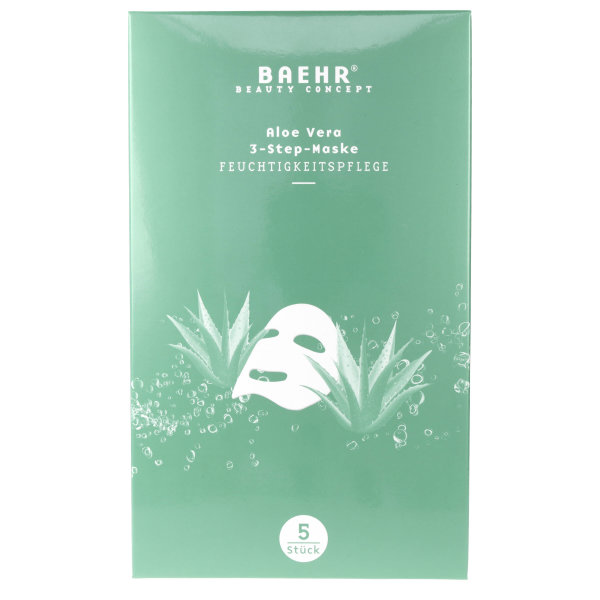 Baehr Beauty Concept Aloe Vera 3-Step-Masken 5 Stk