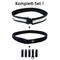 Tee-uu QUICK Koppel schwarz/silber  -Größe wählbar-