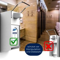 Abschließblech für Horn Wandspender inkl. 2 Schlüssel