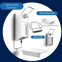 Abschließblech für Horn Wandspender inkl. 2 Schlüssel