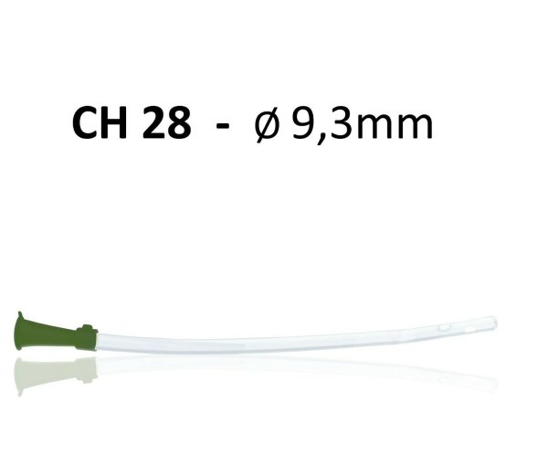 Darmrohr CH 28 - Ø 9,3mm grün