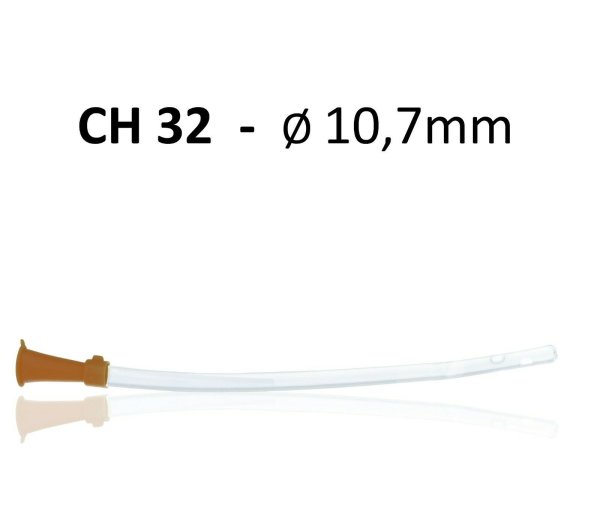 Darmrohr CH 32 - Ø 10,7mm braun