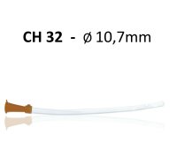 Darmrohr CH 32 - Ø 10,7mm braun