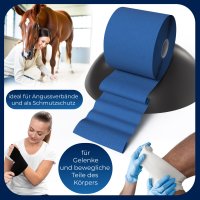 Horn-haft fein blau 10cm x 20m