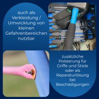 Horn-haft fein blau 10cm x 20m