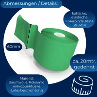 Horn-haft fein grün 6cm x 20m