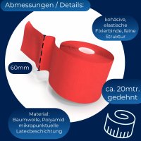 Horn-haft fein rot 6cm x 20m