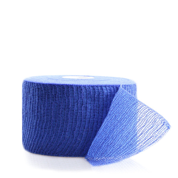 Horn-haft krepp blau 6cm x 20m