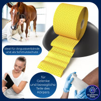 Horn-haft krepp gelb 6cm x 20m