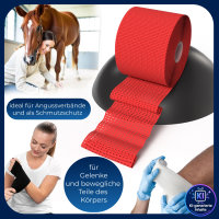 Horn-haft krepp rot 8cm x 20m