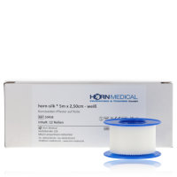 Horn-silk Fixierpflaster 2,5cm x 5m 12Stk