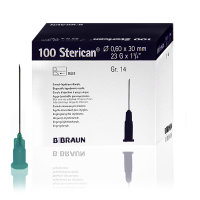 Sterican Kanülen Gr. 14 blau 0,60 x 30mm 100Stk